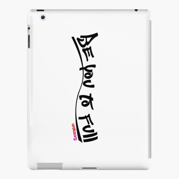 be you to full - vertical - black text iPad Snap Case
