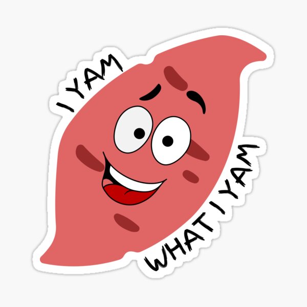 Item preview, I Yam What I Yam (Vegetable Yam Pun) designed and sold by Express YRSLF.