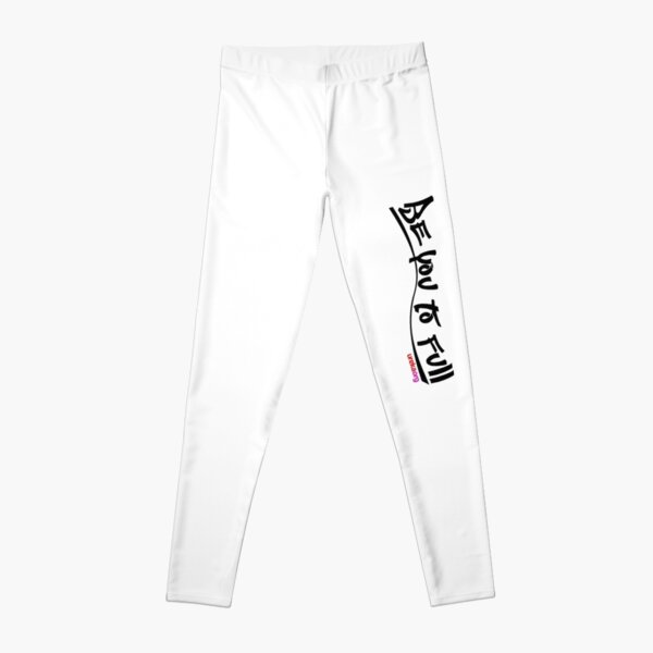 be you to full - vertical - black text Leggings