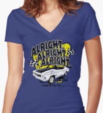 Alright, Alright, Alright Women's Fitted V-Neck T-Shirt