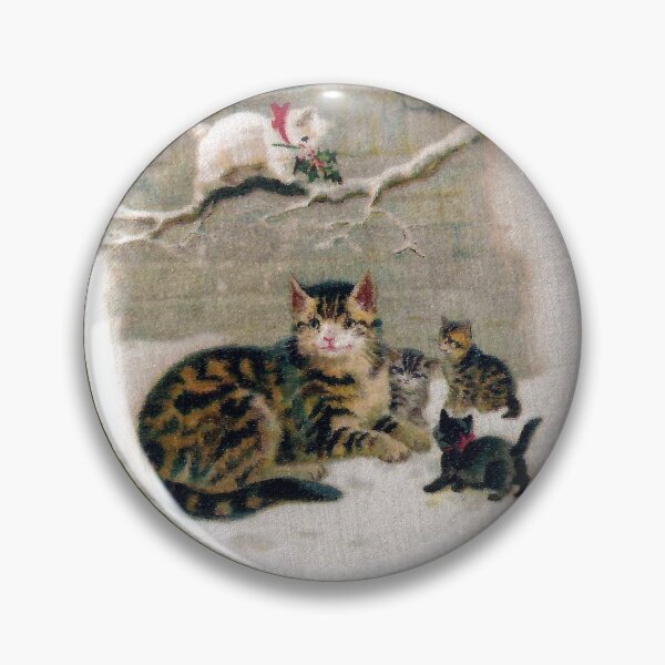 Item preview, Mother Cat and Kittens New Year Greetings designed and sold by fenneltea.