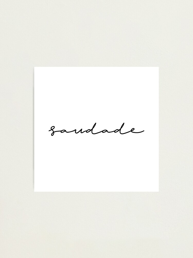 Saudade Definition Art Print Black and White Modern Minimalist Wall Art  Canvas Painting Picture for Living Room Home Decoration