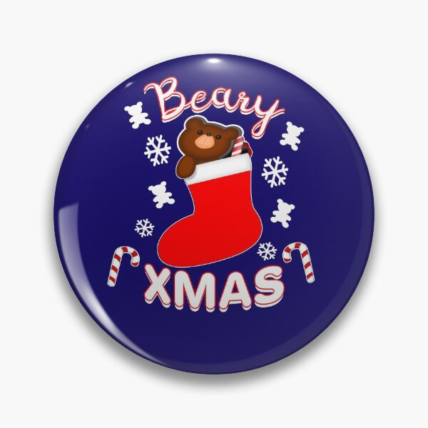 Item preview, Beary Xmas Bear in Christmas Stocking designed and sold by SharpThreadZ.