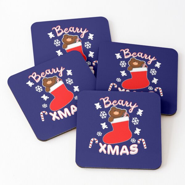 Item preview, Beary Xmas Bear in Christmas Stocking designed and sold by SharpThreadZ.