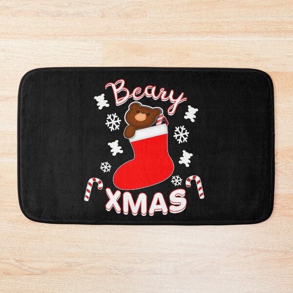 Item preview, Beary Xmas Bear in Christmas Stocking designed and sold by SharpThreadZ.