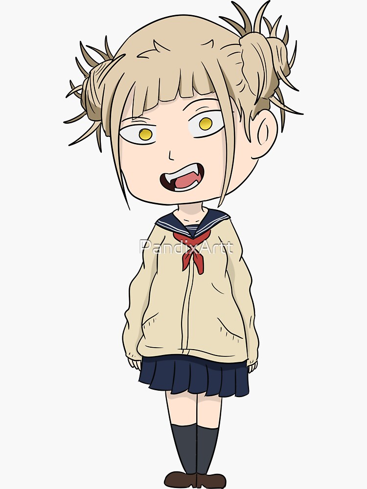 Himiko Toga Chibi Sticker By Pandixartt Redbubble