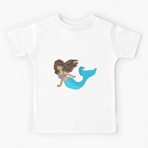 Mermaid Danielle Cartoon Logo Kids T Shirt By Mermaiddanielle Redbubble - roblox mermaid clothes