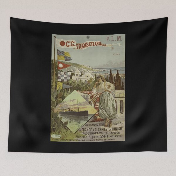 Item preview, retro classic PLM Alger poster designed and sold by CorasPosters.