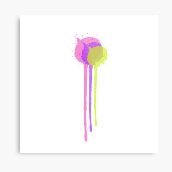 Paint drip Metal Print