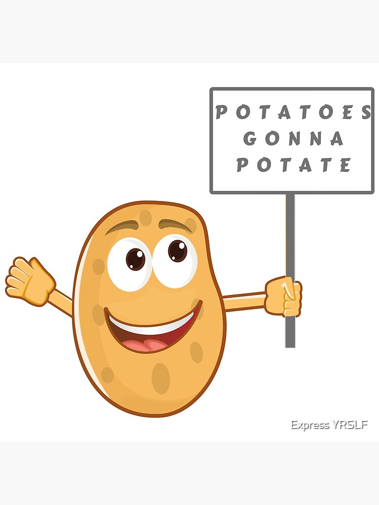 Potato - Respect The Potatoe - Vegetable Funny Sayings - Potato - Pin