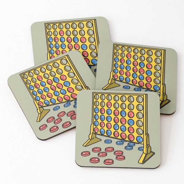 Item preview, Four (Plates) in a Row designed and sold by Doodles From My Noodle.