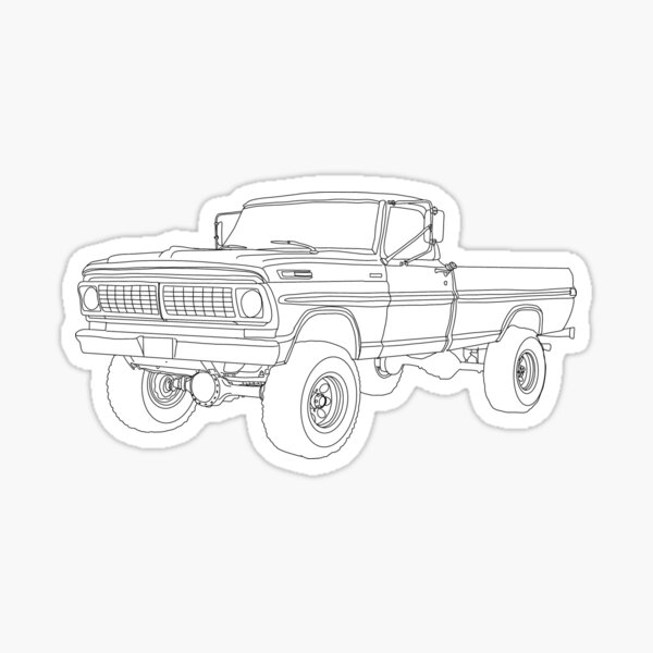 Download Lifted Truck Stickers Redbubble