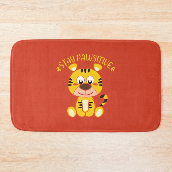 Item preview, Stay Pawsitive Kawaii tiger designed and sold by KawaiiPark.