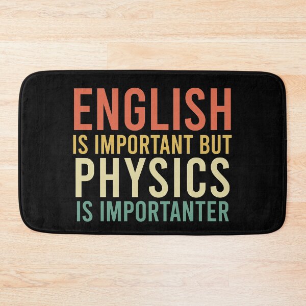 Item preview, English is important but physics is importanter designed and sold by khaled11591.