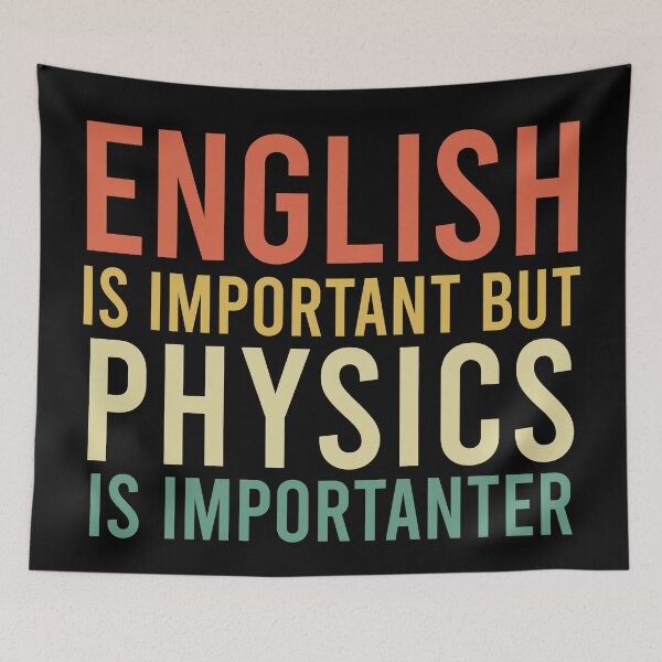 Item preview, English is important but physics is importanter designed and sold by khaled11591.