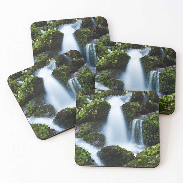 Item preview, Mossy Mountain Waterfall designed and sold by MathenaArt.