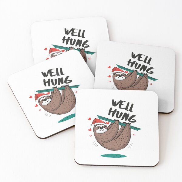 Item preview, Well Hung Funny Christmas Holiday shirt designed and sold by Vibes Meet Shirts.