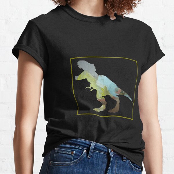Jurassic World Paint Swipe Dinosaur Grid T-Shirt