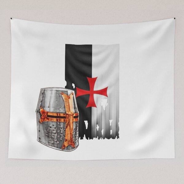Item preview, Knight Templar Helmet and Banner designed and sold by sirglennbo.