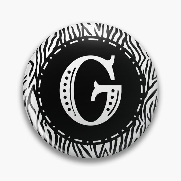 Item preview, Zebra Monogram Letter G designed and sold by MarkTees.