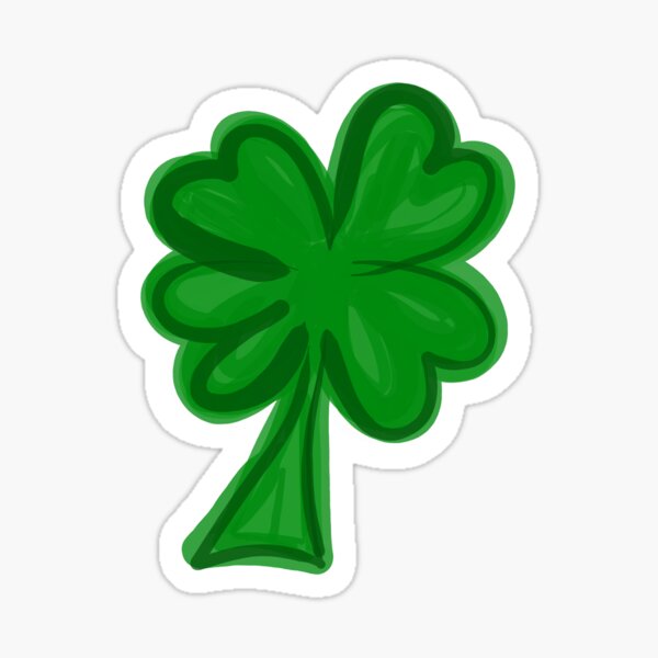Lucky Clover Glossy Sticker