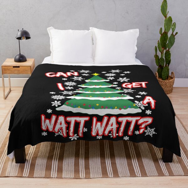 Item preview, Can I Get A Watt Watt? Funny Christmas Tree designed and sold by SharpThreadZ.