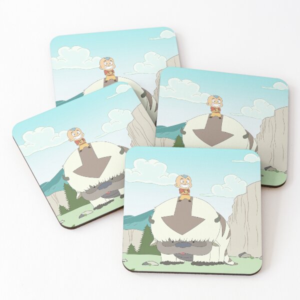 Item preview, Aang and Appa designed and sold by Koi-Art.