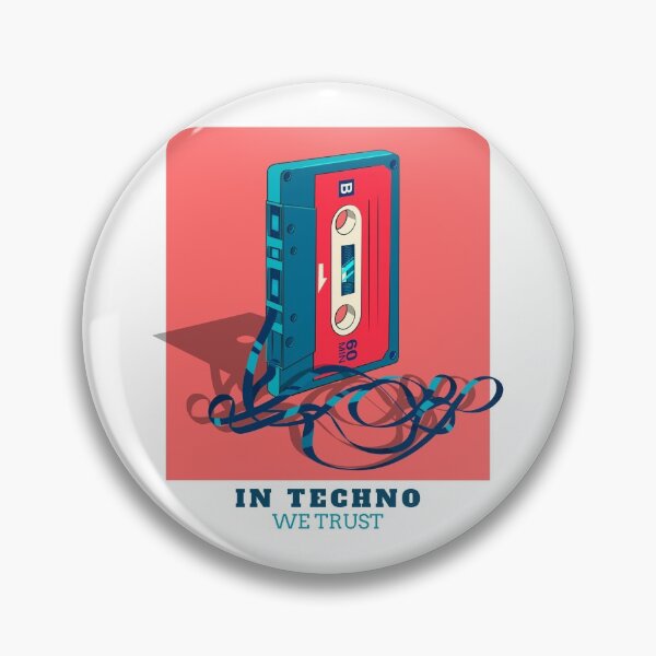 Item preview, In Techno We Trust Cassette Tape 90s Rave Music designed and sold by Sunny Collections.