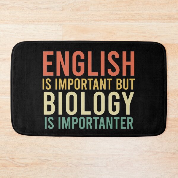 Item preview, English is important but biology is importanter designed and sold by khaled11591.