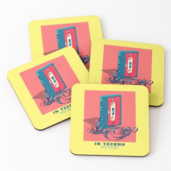 Item preview, In Techno We Trust Cassette Tape 90s Rave Music Yellow designed and sold by Sunny Collections.