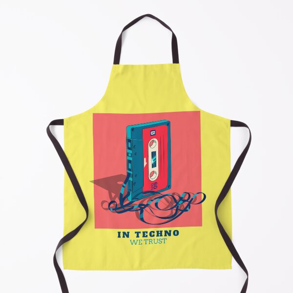 Item preview, In Techno We Trust Cassette Tape 90s Rave Music Yellow designed and sold by Sunny Collections.