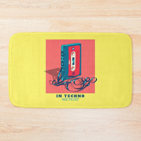 Item preview, In Techno We Trust Cassette Tape 90s Rave Music Yellow designed and sold by Sunny Collections.