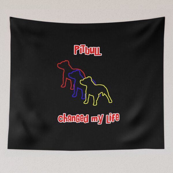 Item preview, Pitbull changed my life - Dog Art dogs Silhouette - pet designed and sold by Coolstuff4you71.
