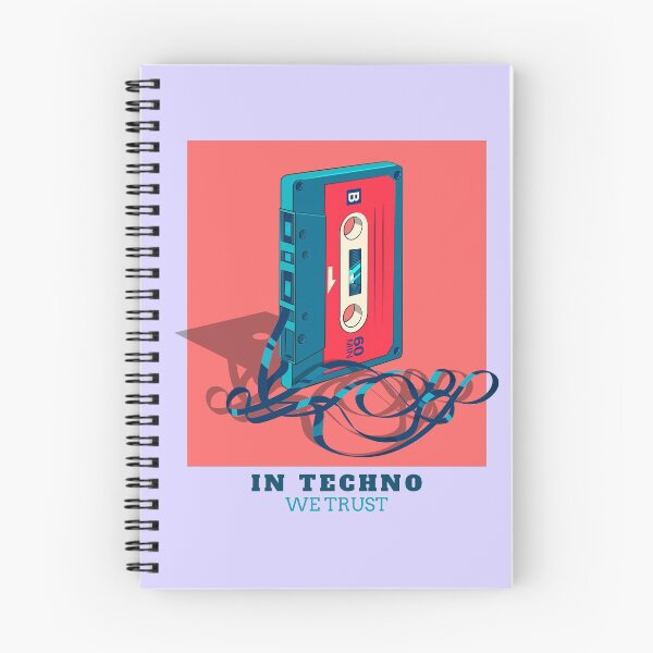 Item preview, In Techno We Trust Cassette Tape 90s Rave Music Lilac designed and sold by Sunny Collections.