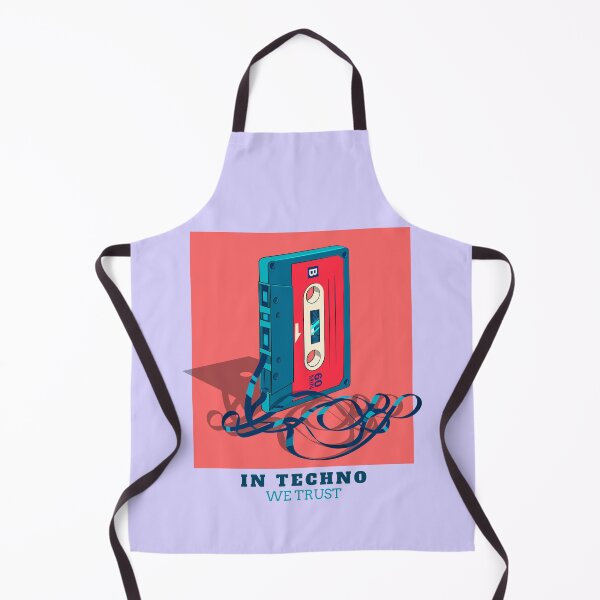 Item preview, In Techno We Trust Cassette Tape 90s Rave Music Lilac designed and sold by Sunny Collections.