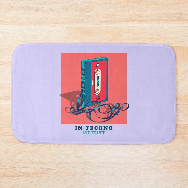 Item preview, In Techno We Trust Cassette Tape 90s Rave Music Lilac designed and sold by Sunny Collections.