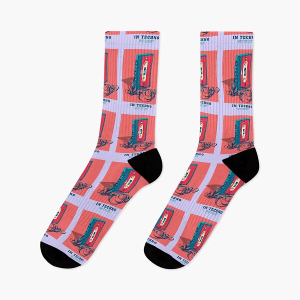 Item preview, In Techno We Trust Cassette Tape 90s Rave Music Lilac designed and sold by Sunny Collections.