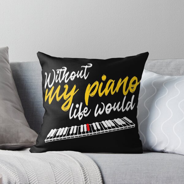 Item preview, Life without my piano would B flat, music pun for pianists, musicians, songwriters designed and sold by DeliriousSteve.