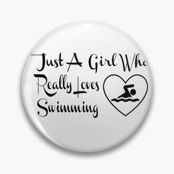 Item preview, GIRL WHO LOVES SWIMMING designed and sold by PRINTED ..