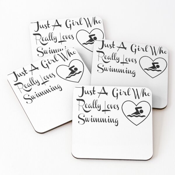 Item preview, GIRL WHO LOVES SWIMMING designed and sold by PRINTED ..