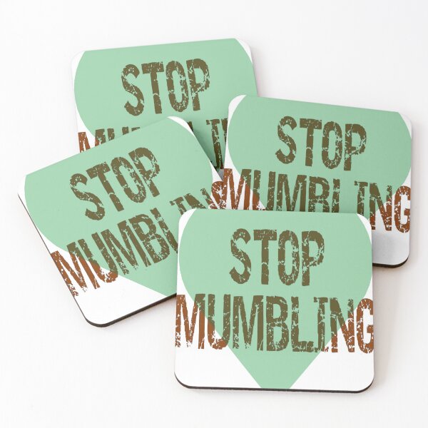 Item preview, Stop Mumbling Terracotta Green designed and sold by AndPeace702.