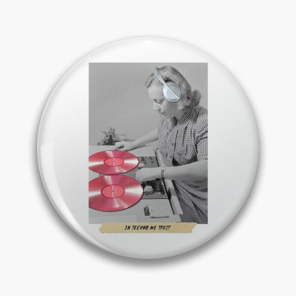 Item preview, In Techno We Trust 90s Rave Music Funny Vintage Photography designed and sold by Sunny Collections.