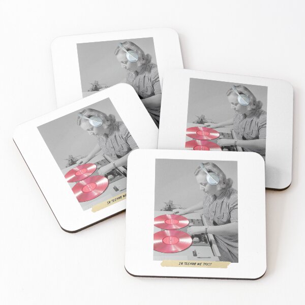 Item preview, In Techno We Trust 90s Rave Music Funny Vintage Photography designed and sold by Sunny Collections.
