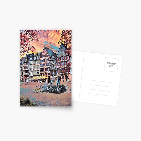 Item preview, Frankfurt streets designed and sold by AnnaAndVibes.