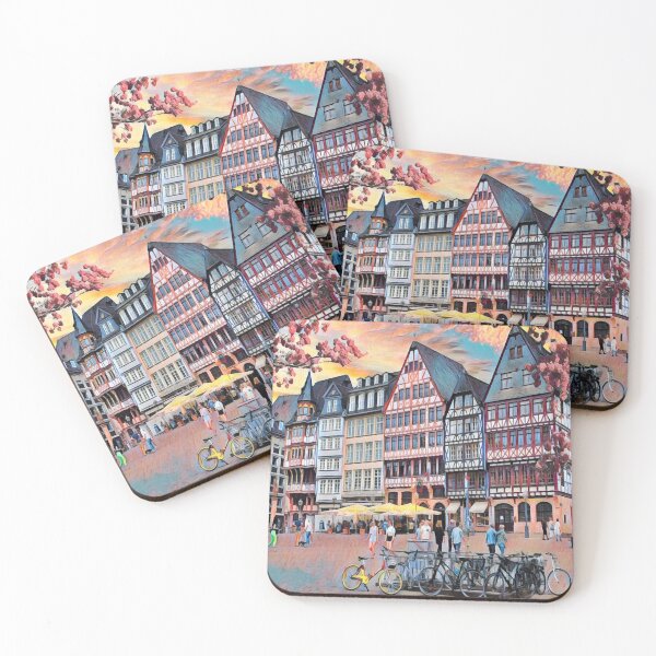Item preview, Frankfurt streets designed and sold by AnnaAndVibes.
