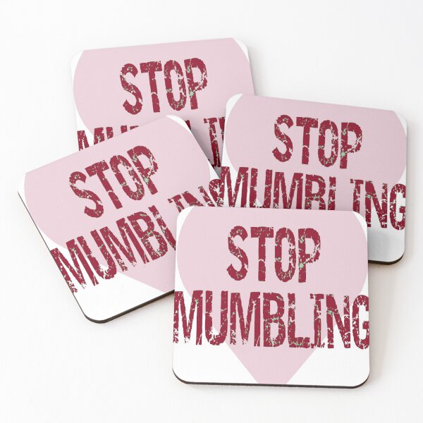 Item preview, Stop Mumbling Pink Red designed and sold by AndPeace702.