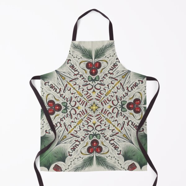 Item preview, Merry Christmas mandala (grey) designed and sold by Illustrated Word, Co..