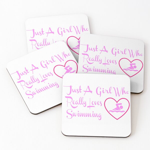 Item preview, GIRL WHO LOVES SWIMMING designed and sold by PRINTED ..