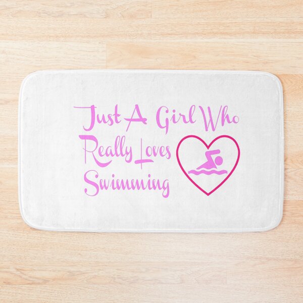 Item preview, GIRL WHO LOVES SWIMMING designed and sold by PRINTED ..