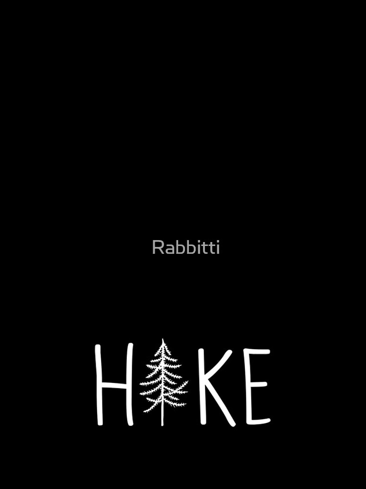 Thumbnail 4 of 4, iPhone Case, Hike Tree White Text designed and sold by Rabbitti.